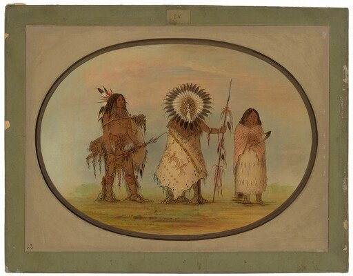 Crow Chief, His Wife, and a Warrior