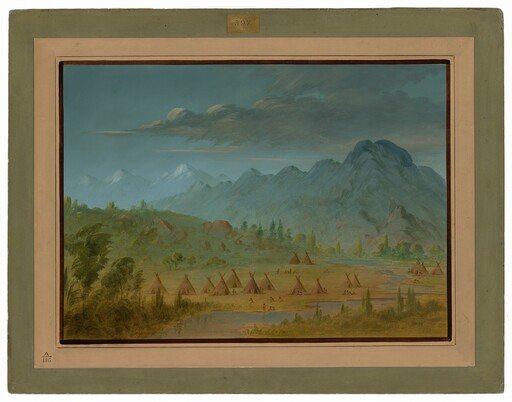 A Crow Village and the Salmon River Mountains