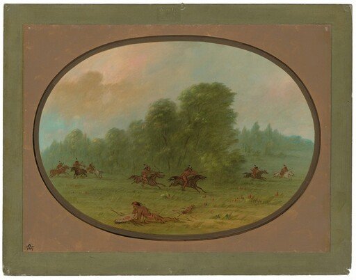 Battle between the Jiccarilla Apachees and Camanchees