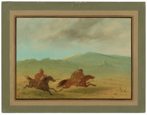 An Osage Indian Pursuing a Camanchee