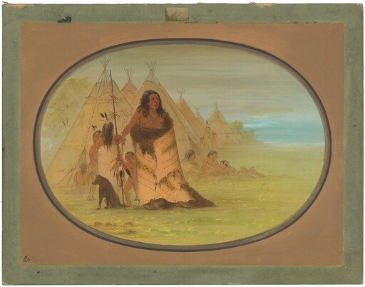 Puncah Chief Surrounded by His Family