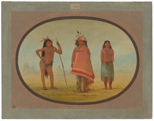 Cochimtee Chief, His Wife, and a Warrior