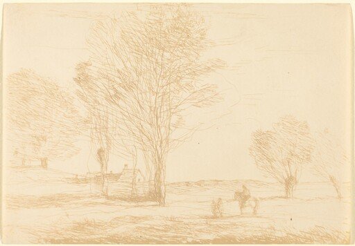 Horseman Halted in the Countryside (Cavalier arrete dans la campagna)
