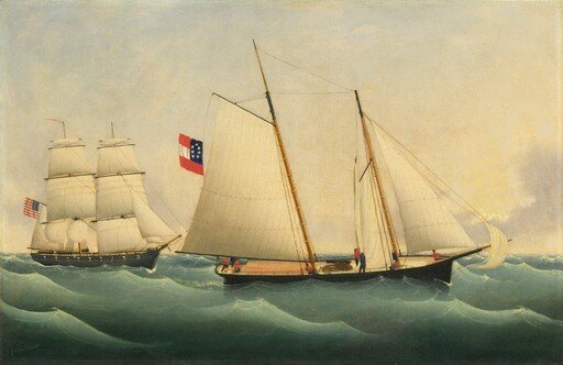 Capture of the "Savannah" by the "U.S.S. Perry"