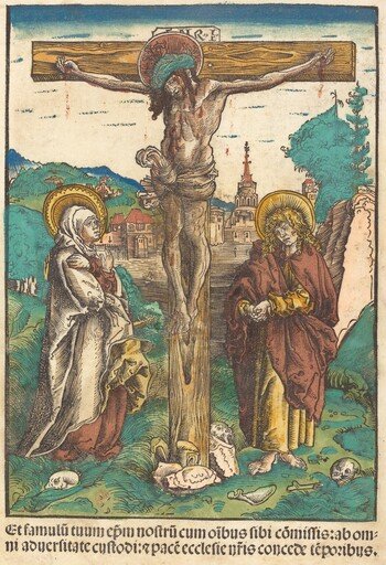 Christ on the Cross Between the Virgin and Saint John