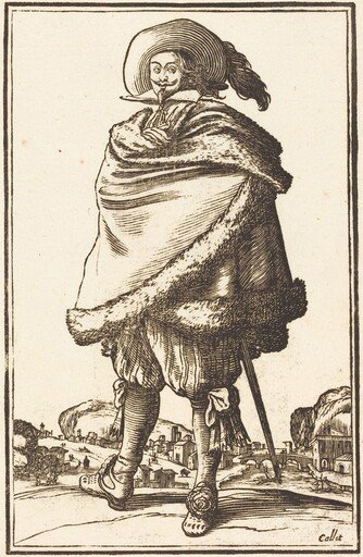 Noble Man Wrapped in a Mantle Trimmed with Fur