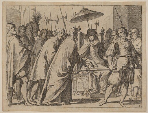 Margaret of Austria Being Carried in a Chaise