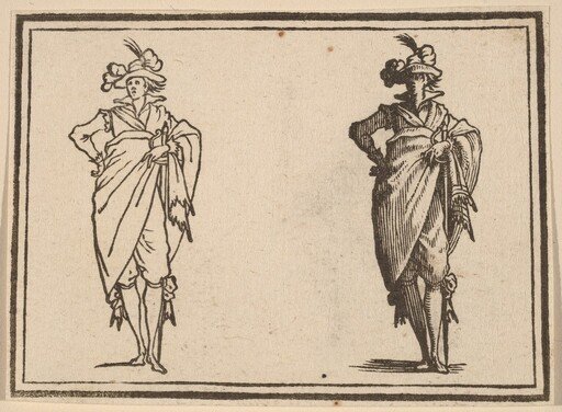 Gentleman Viewed from the Front with Hand on Hips