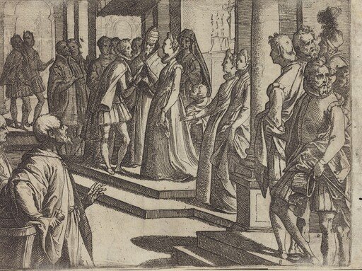 The Betrothal of Margaret of Austria to Philip III, King of Spain [verso]