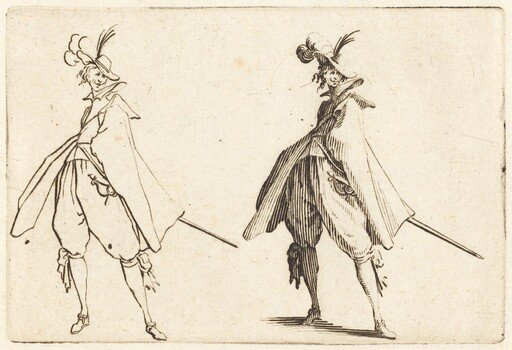 Gentleman in Large Mantle, Front View
