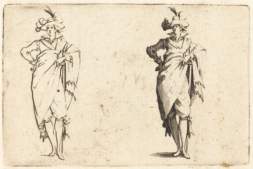Gentleman Viewed from the Front with Hand on Hip