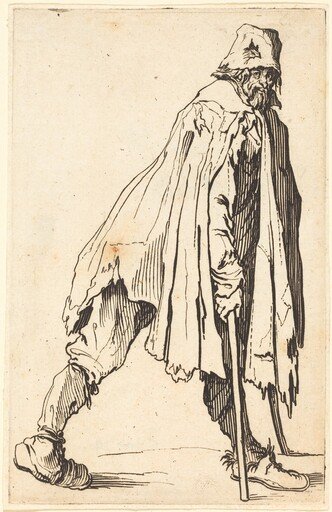 Beggar with Crutches and Cap