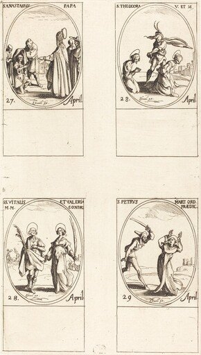 St. Anastasius; St. Theodora; Sts. Vitalis and Valeria; St. Peter Martyr