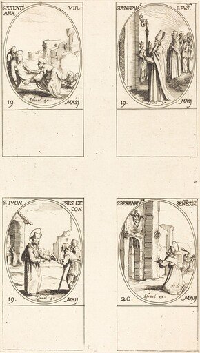 St. Potentiana; St. Dunstan; St. Yvo; St. Bernardinus of Siena