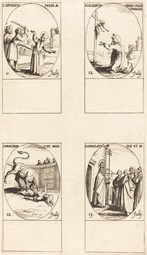 St. Abundius; St. Galbertus; St. Marciana; St. Anacletus