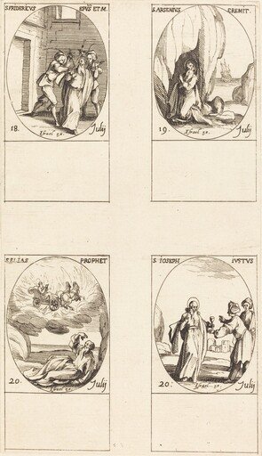 St. Frederick; St. Arsenius, Hermit; St. Elias, Prophet; St. Joseph the Just
