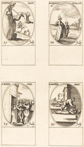 St. Pantaleon; Sts. Nazarius and Celsus; St. Martha; St. Beatrice