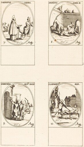 St. Albert of Sicliy, Carmelite; St. Martinus;St. Demetrius and Companions; St. Lawrence