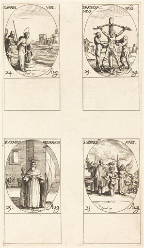 St. Aurea; St. Bartholomew; St. Louis; St. Genesius