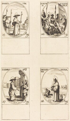 St. Patricia; Sts. Secundus and Alexander; St. Cesarius; St. Augustine