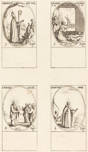 St. Mansuetus; Sts. Serapia and Erasma; Moses; St. Bertin, Abbot