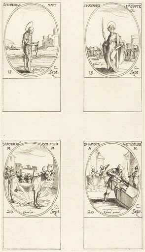 St. Ferreolus; St. Januarius; St. Eustachius & his Children; Sts. Fausta & Evelasius