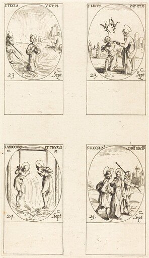 St. Thecla; St. Linus; Sts. Andochius and Thyrsus; St. Cleophas