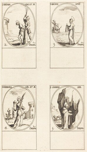 St. Bibiana; St. Birinus; St. Barbara; St. Sabbas