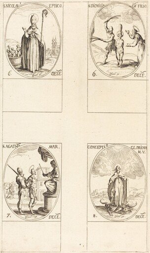 St. Nicholas; St. Dionisia and Son; St. Agatha; Conception of the Virgin