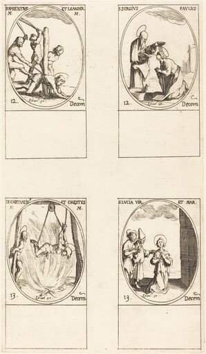 Sts. Maxentius & Leander; Sts. Sergius & Paul; Sts. Eustratius & Orestes; St. Lucy