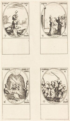St. Irene & Companions; St. Christiana; Sts. Anania, Azaria & Misael; St. Florianus & Companions