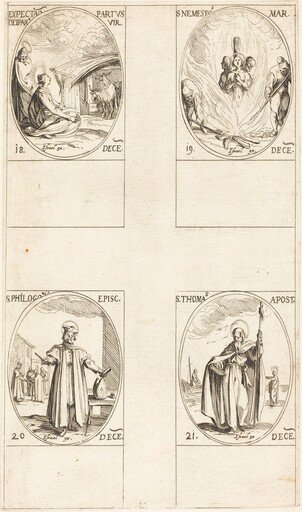 Waiting for the Virgin to Give Birth; St. Nemesius; St. Philogonius; St. Thomas