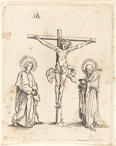 Christ on the Cross Between Saint John and Mary