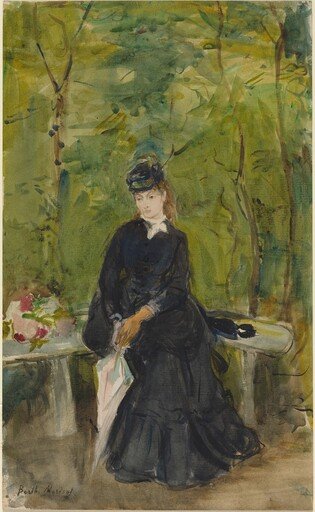 The Artist’s Sister Edma Seated on a Bench