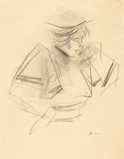 Croquis de femme en buste (Sketch of a Woman in Half-Length)