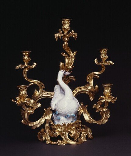 Candelabrum: Swan Among Rushes