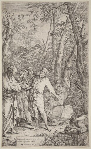 Diogenes Casting Away His Bowl