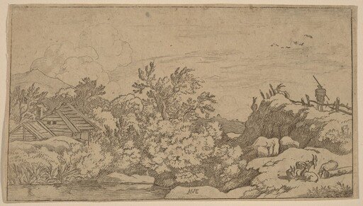 Goat Herd on a Hill