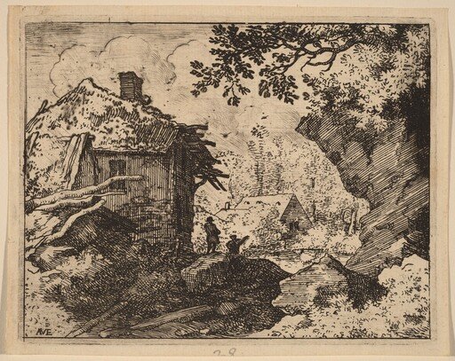 Straw Hut Seen from Behind