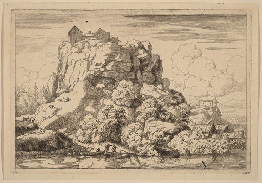 River at the Foot of a High Rock