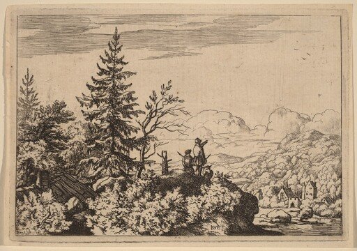 Two Men on a Hill