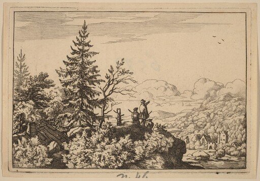 Two Men on a Hill