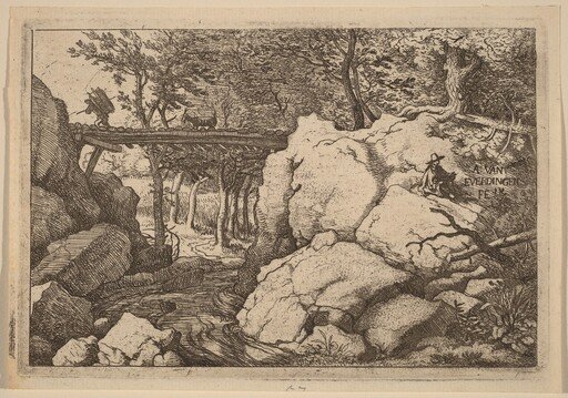 Goat on a small Bridge