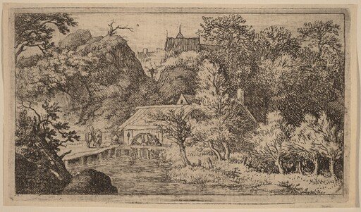 Water Mill at the Foot of a Mountain