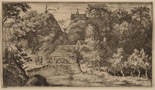 Water Mill at the Foot of a Mountain