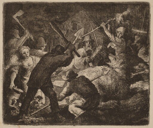 The Bear Assaulted by the Peasants