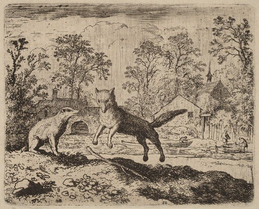 The Badger Imposes a Penance on Reynard