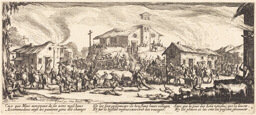 Plundering and Burning a Village