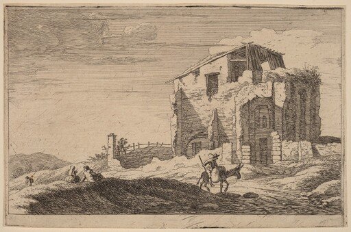 View of a Ruined Building