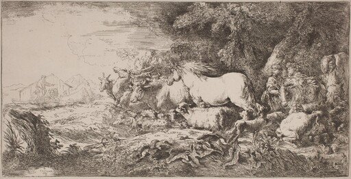 The Animals Going toward the Ark